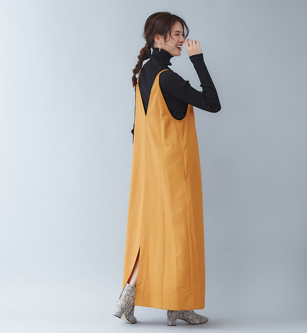 qualite「ウールギャバ2WAYワンピース」|ワンピース|