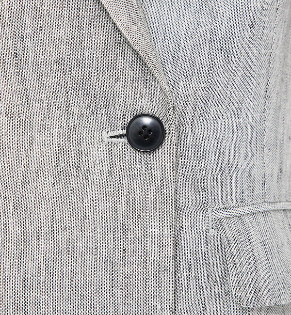 qualite「ラメスラブリネンダブルジャケット」|その他|