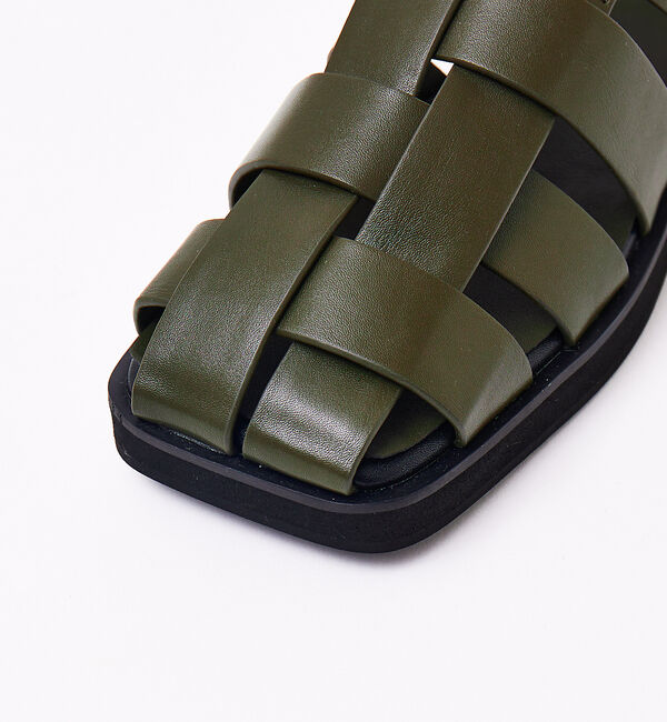 AU BANNISTER「【LAROUTE】スクエアメッシュサンダル」|サンダル|