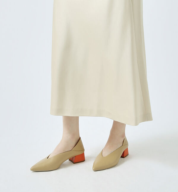 AU BANNISTER「カラーヒールポインテッド パンプス」|パンプス|