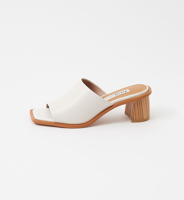 AU BANNISTER「ワイドスクエアミュール」|サンダル|