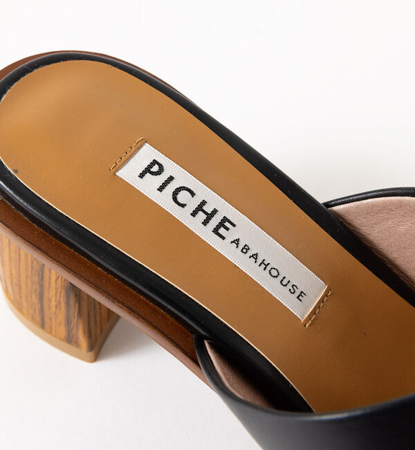 AU BANNISTER「ワイドスクエアミュール」|サンダル|