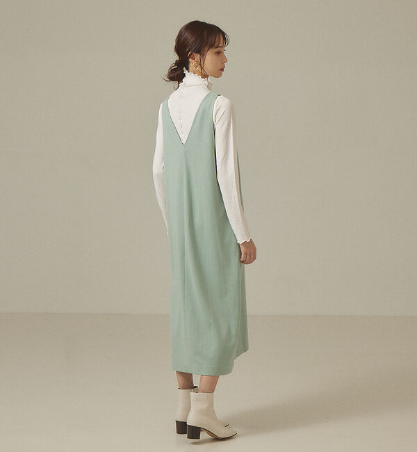abahouse mavie「【前後着用可】カルゼジャージーワンピース」|ワンピース|