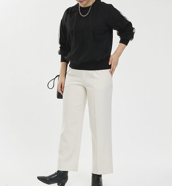 abahouse mavie「チュールニットプルオーバー」|ニット・セーター|