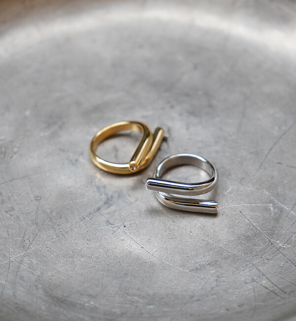 abahouse mavie「【NOVA】サージカルステンレスWシャインリング」|リング|