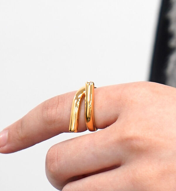 abahouse mavie「【NOVA】サージカルステンレスWシャインリング」|リング|ゴールド