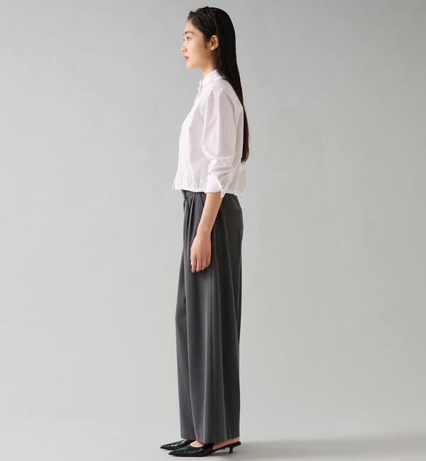 TIARA「クロップドバンドカラーシャツ」|シャツ・ブラウス|