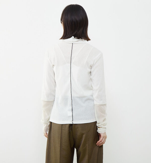 SOFFITTO「袖切替えレイヤードデザインプルオーバー」|Tシャツ・カットソー|