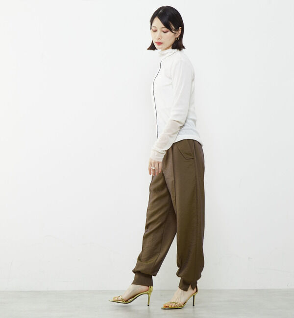 SOFFITTO「袖切替えレイヤードデザインプルオーバー」|Tシャツ・カットソー|