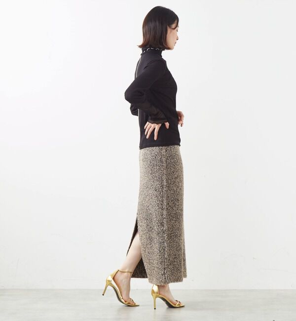 SOFFITTO「袖切替えレイヤードデザインプルオーバー」|Tシャツ・カットソー|