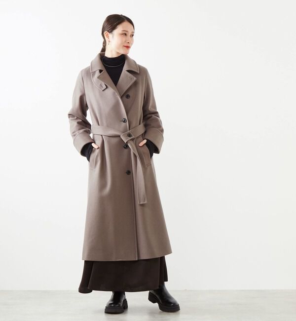 Soffitto「【定番アレンジ】圧縮メルトンスタンドカラーコート」|その他|
