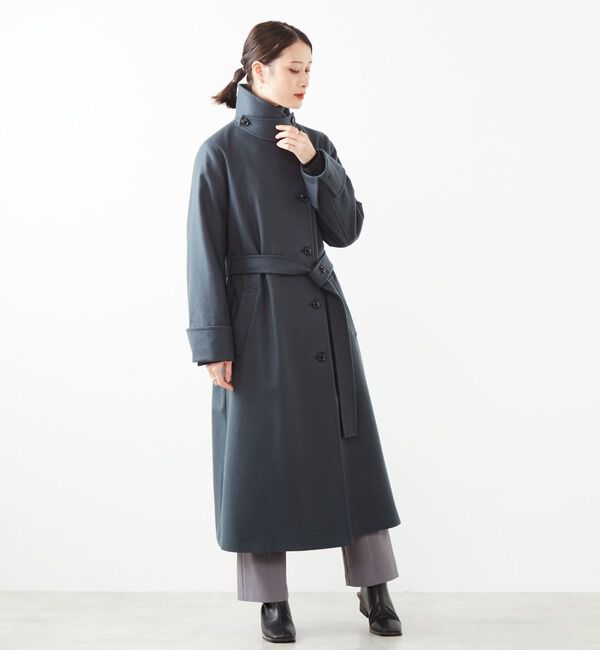 Soffitto「【定番アレンジ】圧縮メルトンスタンドカラーコート」|その他|