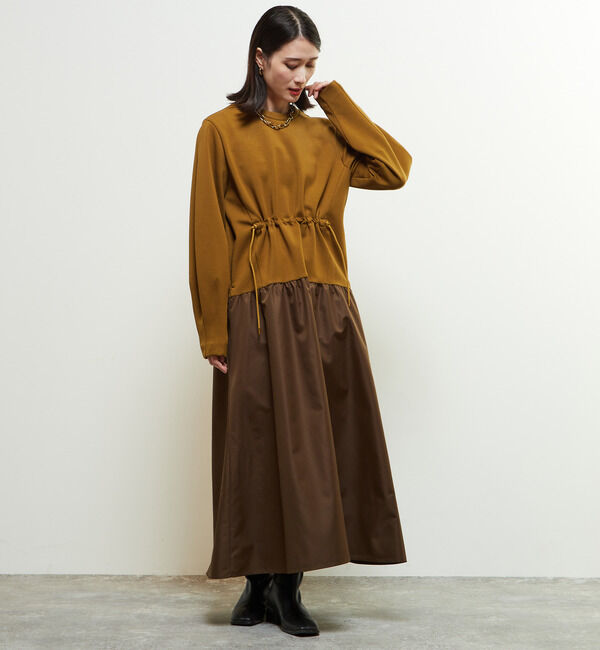 Soffitto「異素材使いワンピース」|ワンピース|