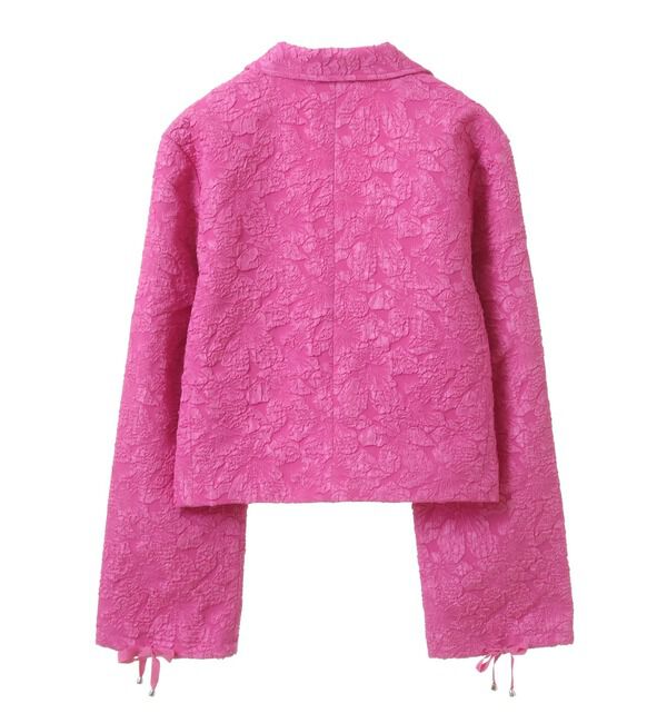 A_「【BAUM UND PFERDGARTEN/バウムウンドヘルガーテン】フラワージャカードショートジャケット」|テーラードジャケット|