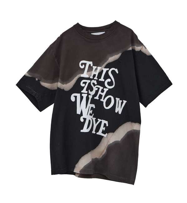 A_「【NOMARHYTHM TEXTILE/ノーマリズム テキスタイル】Hand Dye Twist Tee Print」|Tシャツ・カットソー|
