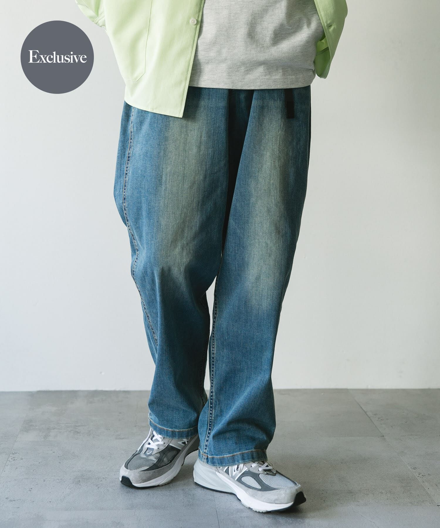 URBAN RESEARCH DOORS「『別注』Gramicci　Mountain Wide Pants」|デニム|ライトインディゴブル