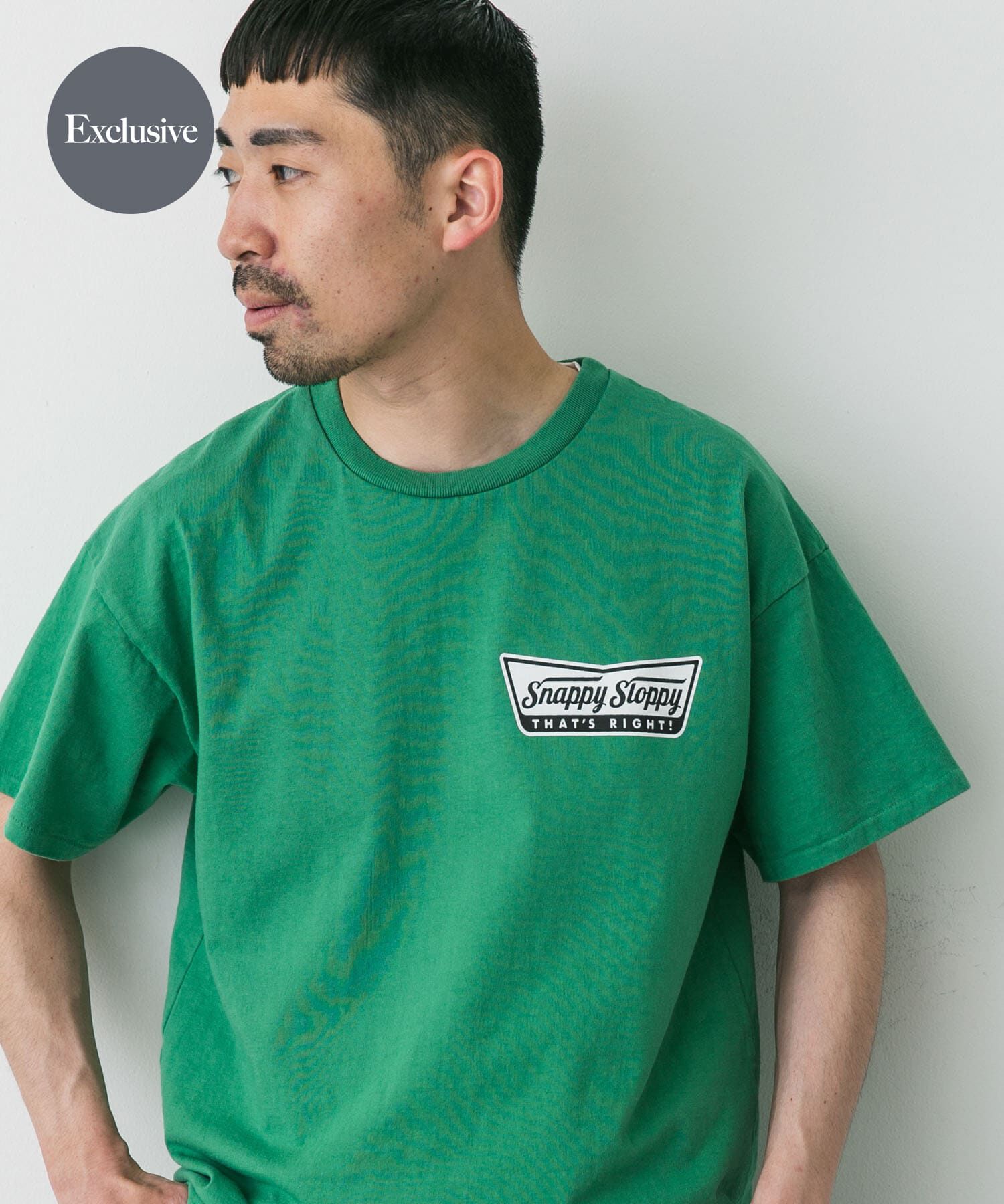 URBAN RESEARCH DOORS「『別注』SLOPPY SUPPLY&times;DOORS　SNAPPY T-SHIRTS」|Tシャツ・カットソー|グリーン