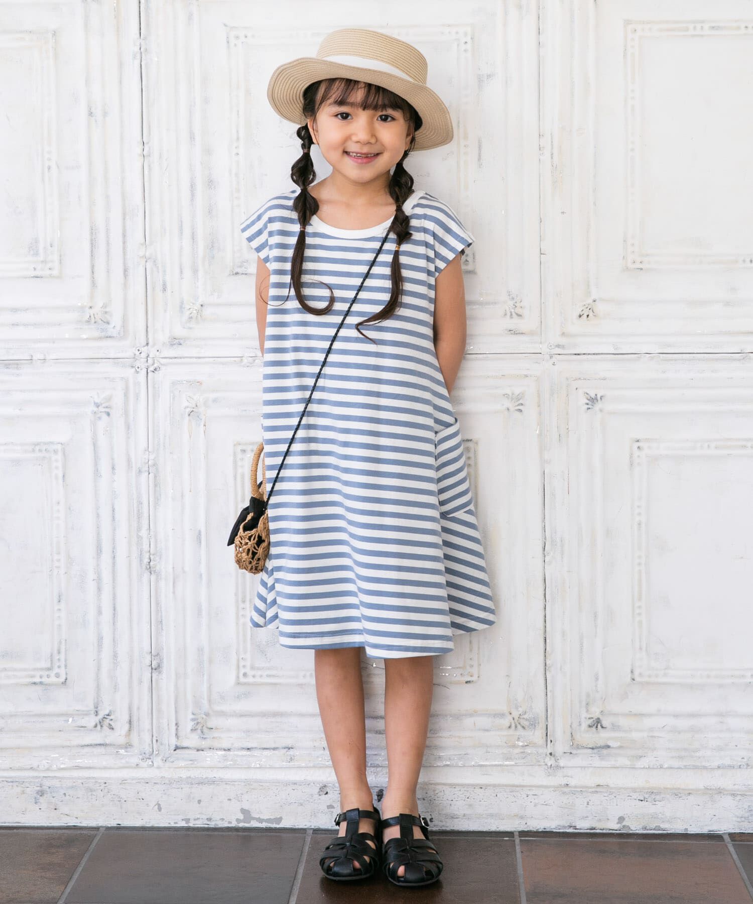 URBAN RESEARCH DOORS「ボーダーフレアワンピース(KIDS)」|ワンピース|