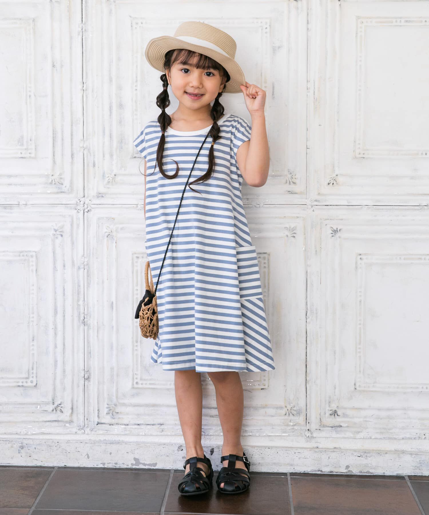 URBAN RESEARCH DOORS「ボーダーフレアワンピース(KIDS)」|ワンピース|