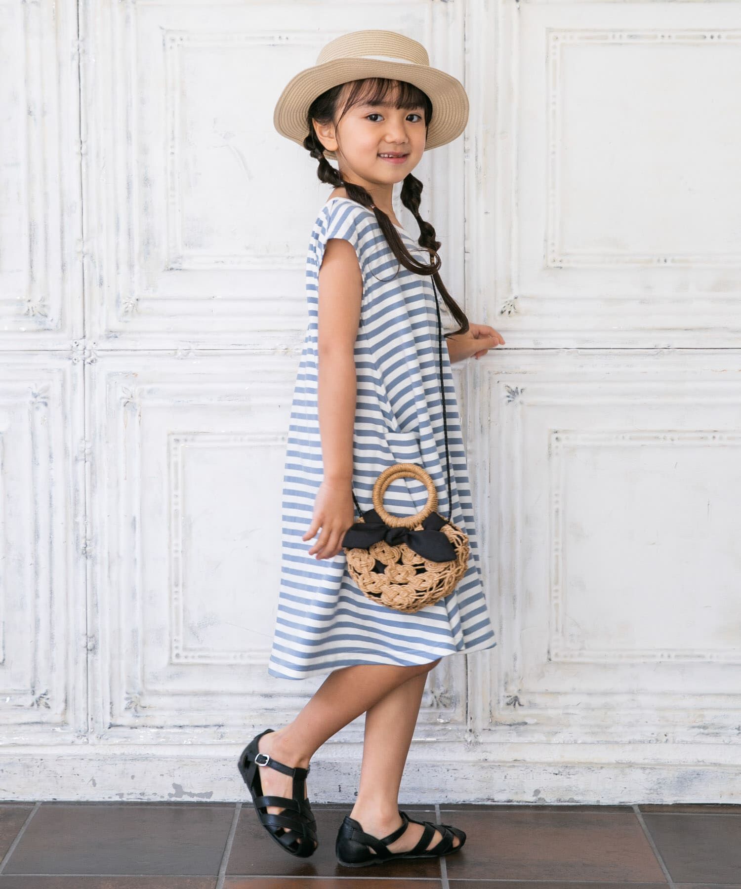 URBAN RESEARCH DOORS「ボーダーフレアワンピース(KIDS)」|ワンピース|