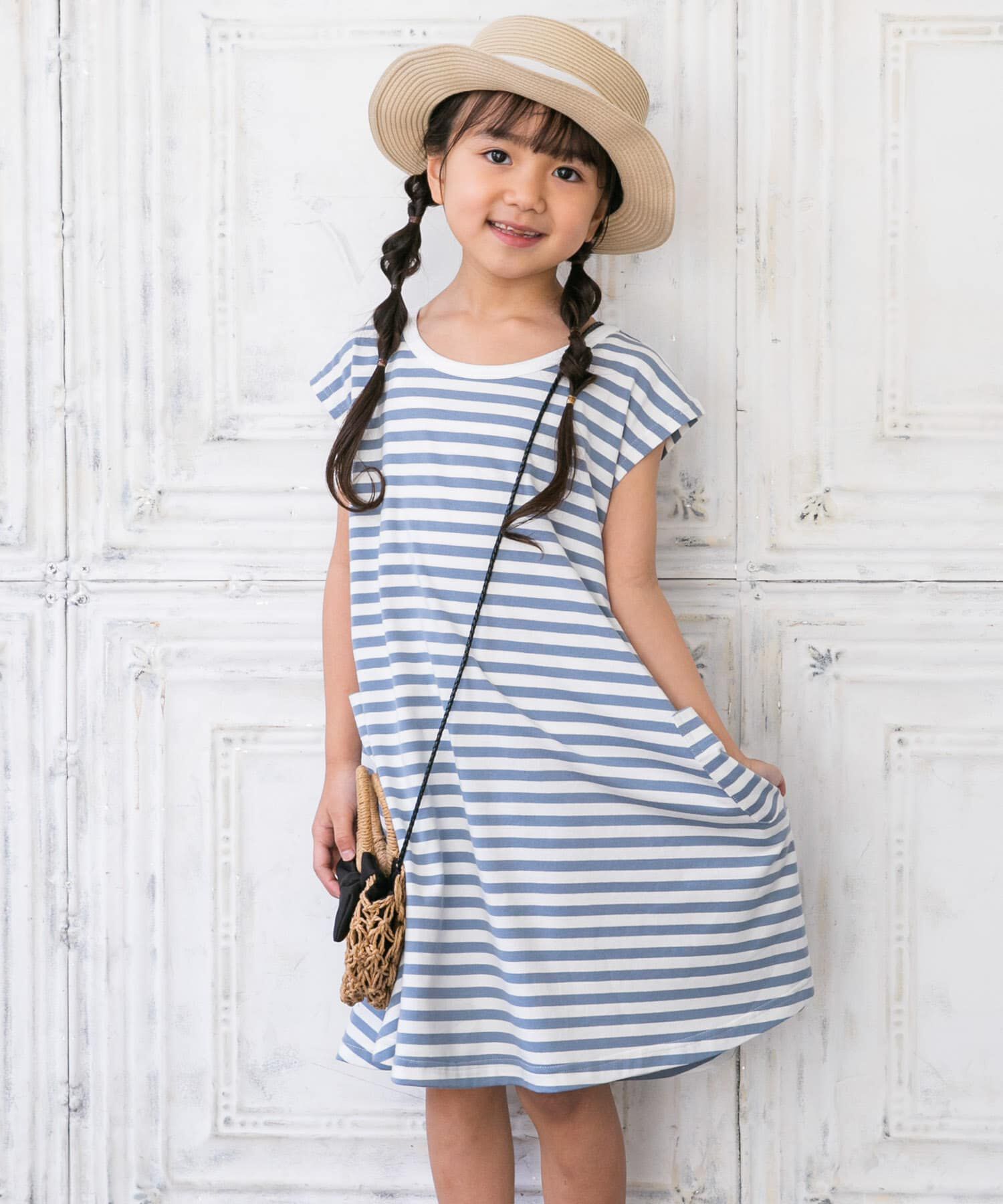 URBAN RESEARCH DOORS「ボーダーフレアワンピース(KIDS)」|ワンピース|