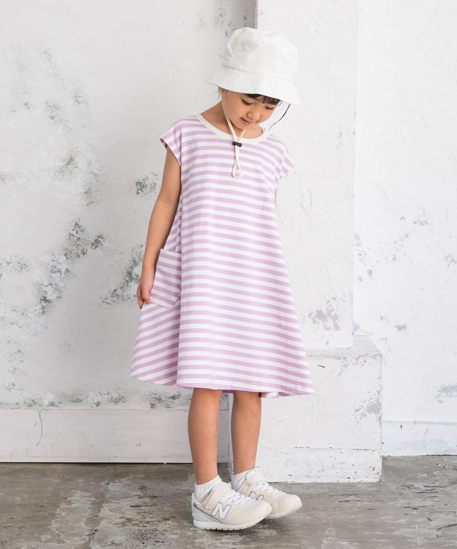 URBAN RESEARCH DOORS「ボーダーフレアワンピース(KIDS)」|ワンピース|