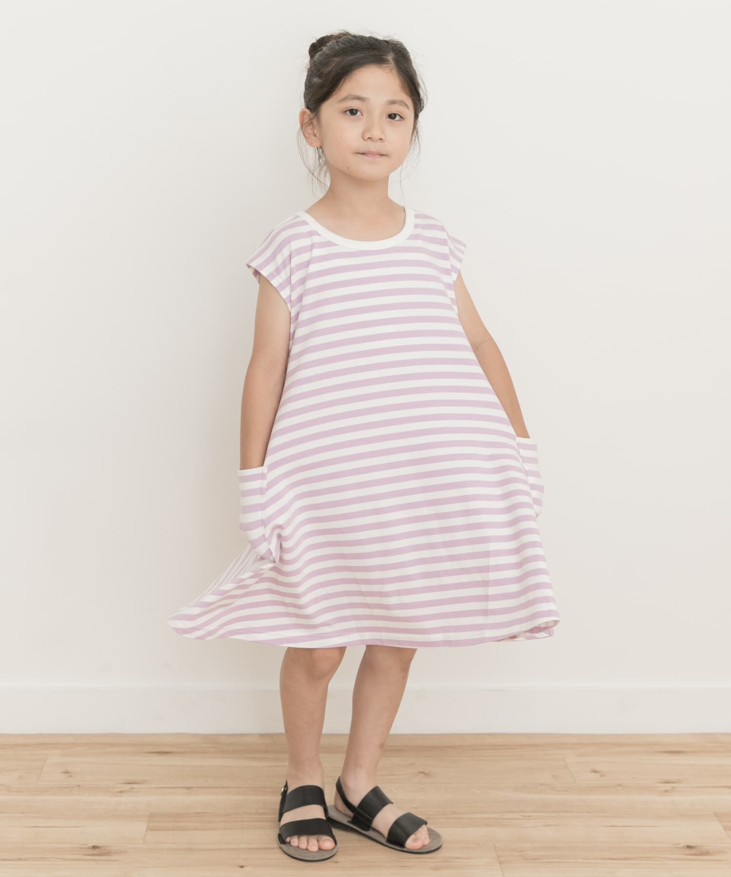 URBAN RESEARCH DOORS「ボーダーフレアワンピース(KIDS)」|ワンピース|
