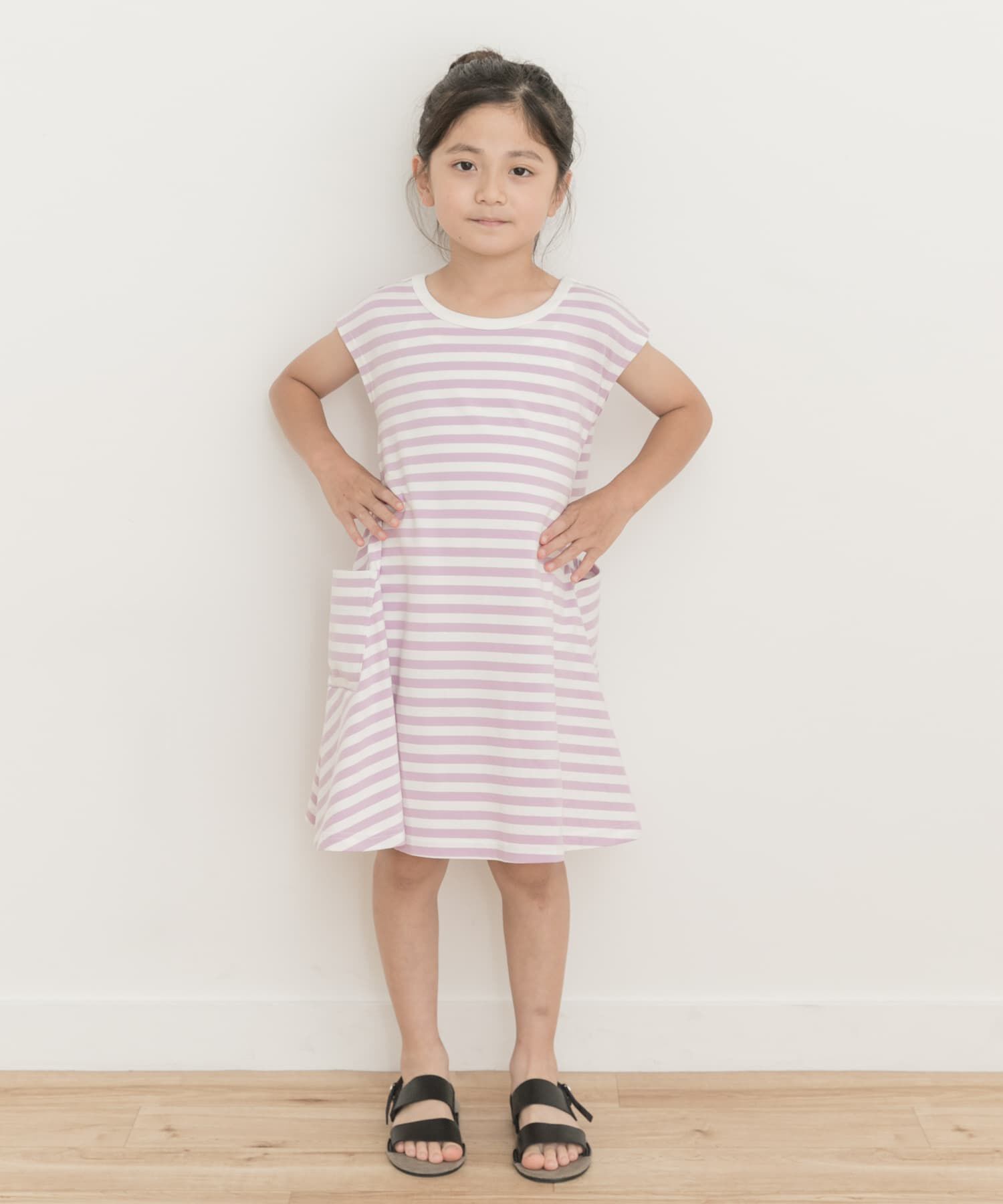 URBAN RESEARCH DOORS「ボーダーフレアワンピース(KIDS)」|ワンピース|