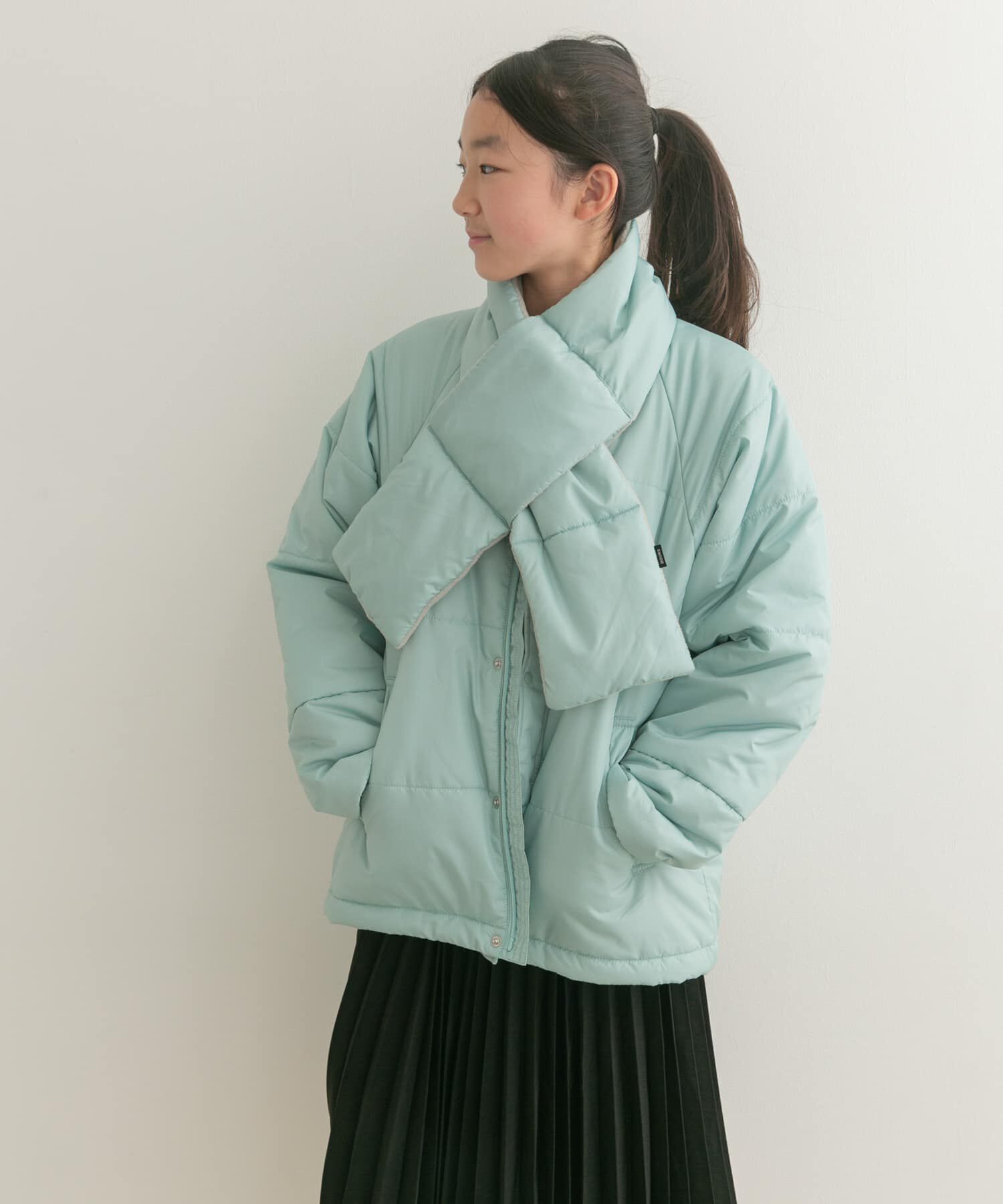 URBAN RESEARCH DOORS「『WEB/一部店舗限定』『洗濯可/撥水』ﾏﾌﾗｰ付き中綿ﾉｰｶﾗｰｼﾞｬ  」|その他|ミント