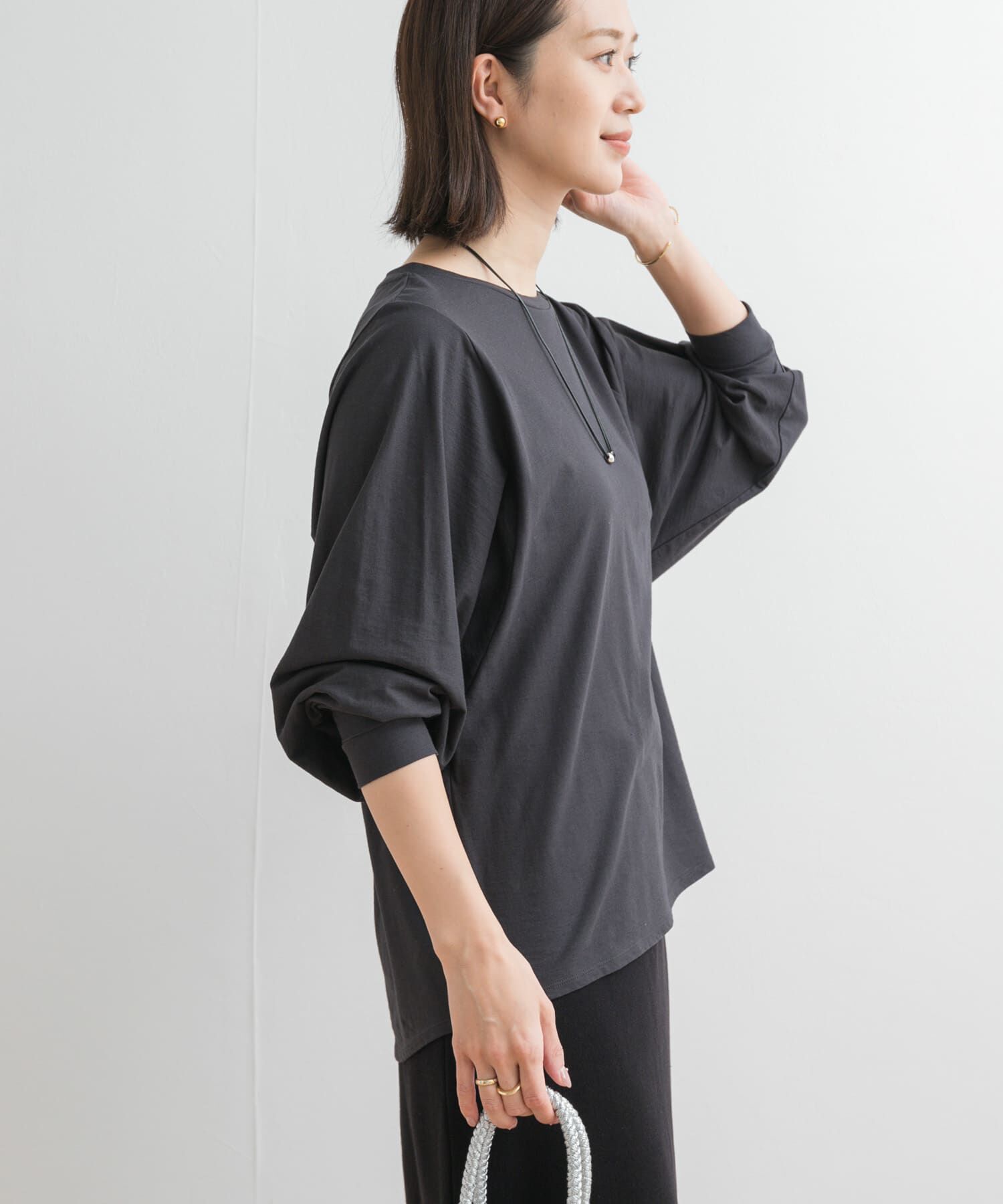 URBAN RESEARCH DOORS「ドルマンルーズロングTシャツ」|Tシャツ・カットソー|