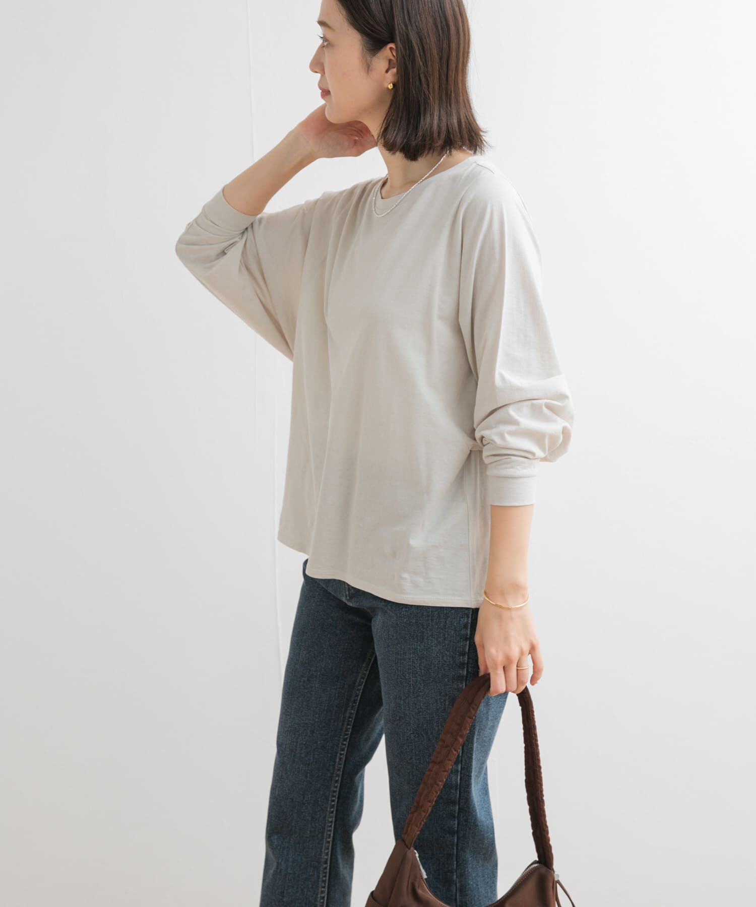 URBAN RESEARCH DOORS「ドルマンルーズロングTシャツ」|Tシャツ・カットソー|