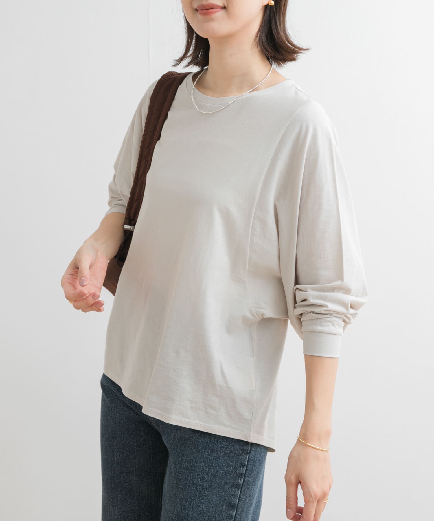 URBAN RESEARCH DOORS「ドルマンルーズロングTシャツ」|Tシャツ・カットソー|