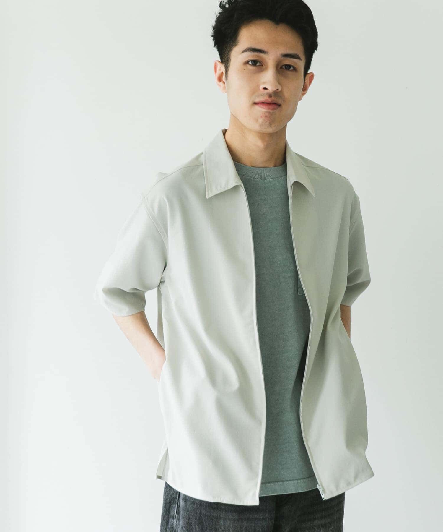 URBAN RESEARCH DOORS「『UR TECH DRYLUXE』ZIP SHIRTS」|シャツ・ブラウス|