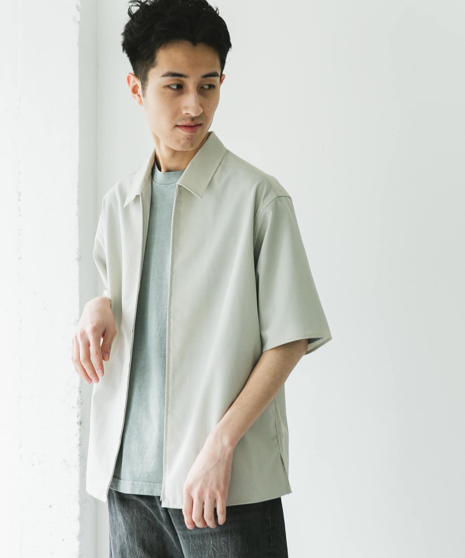 URBAN RESEARCH DOORS「『UR TECH DRYLUXE』ZIP SHIRTS」|シャツ・ブラウス|