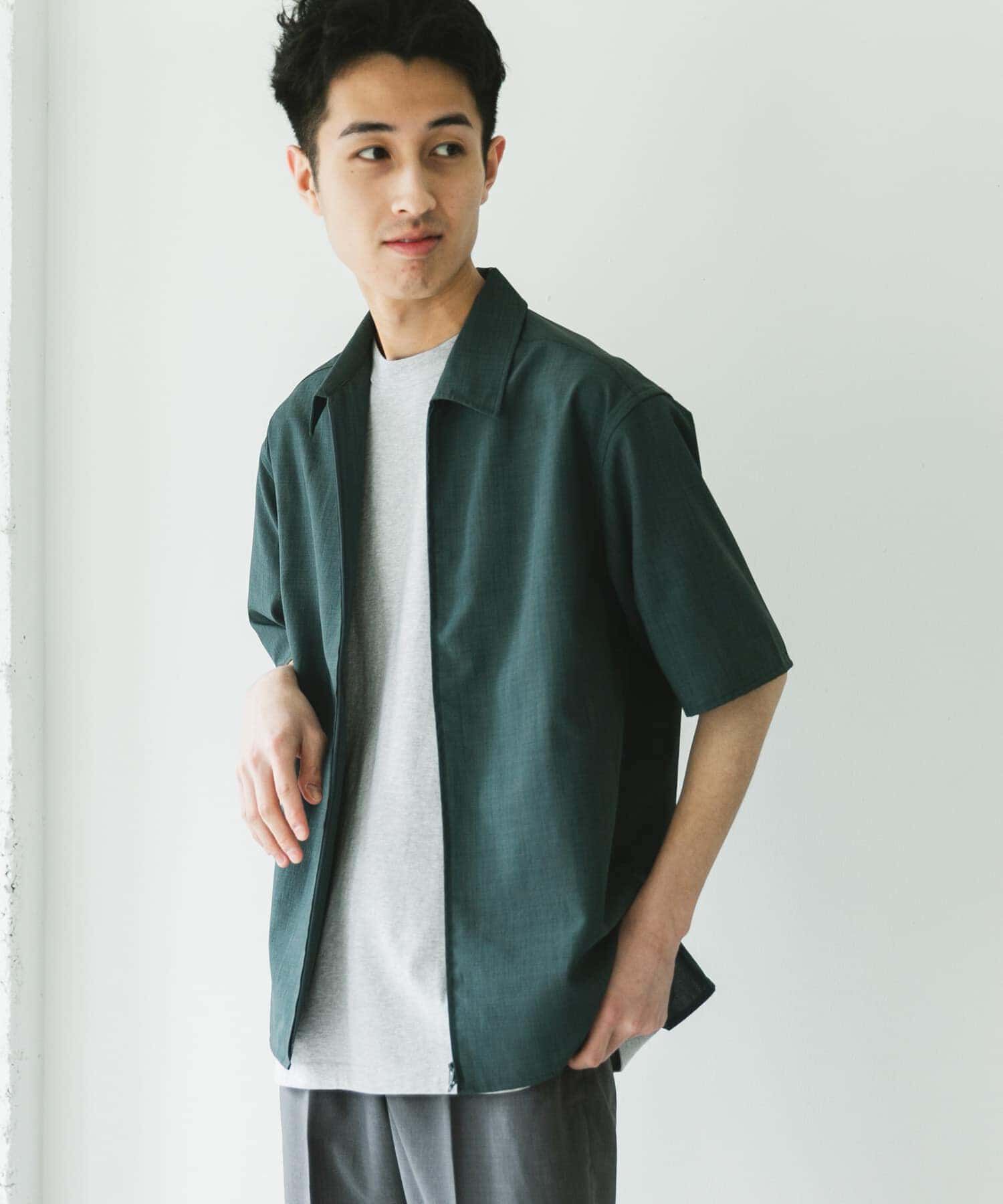 URBAN RESEARCH DOORS「『UR TECH DRYLUXE』ZIP SHIRTS」|シャツ・ブラウス|