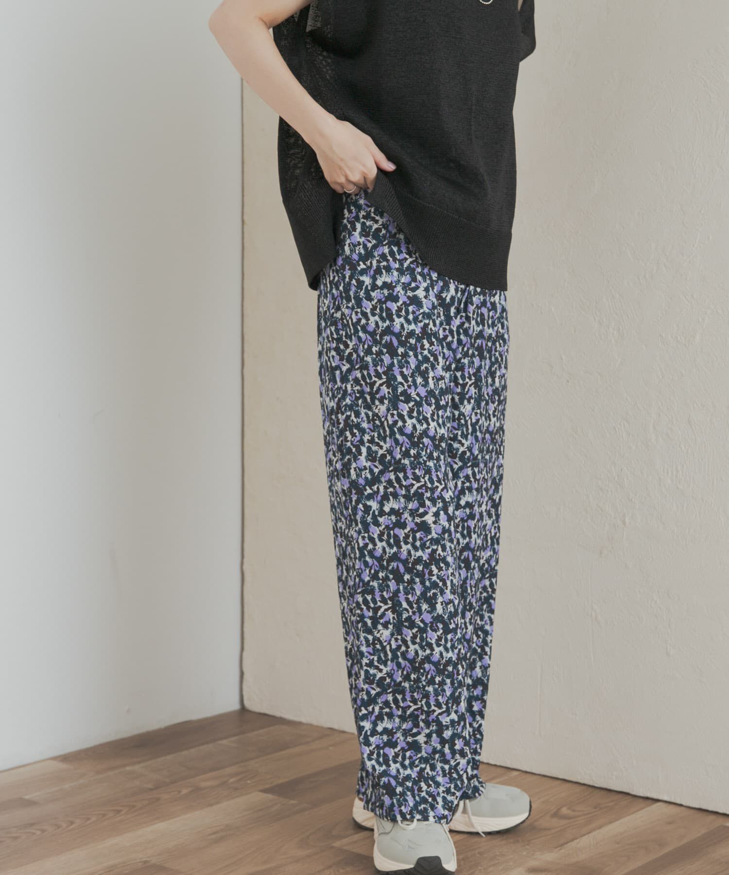 URBAN RESEARCH DOORS「『接触冷感/吸水速乾/ｲｰｼﾞｰｹｱ』ﾌﾗﾜｰﾌﾟﾘﾝﾄﾄﾞﾗｲﾀｯ  」|その他|