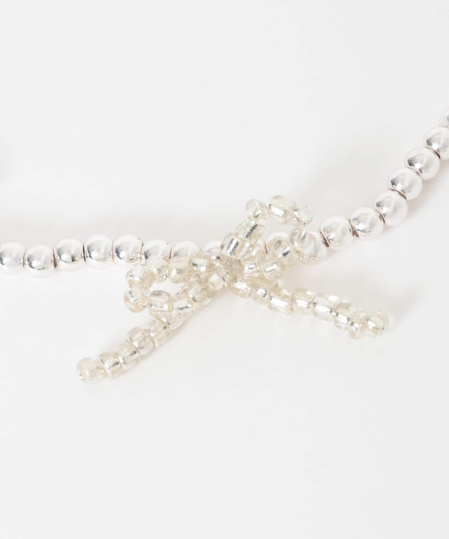 SMELLY「メタルビーズリボンマンテルブレスレット」|ブレスレット・バングル|