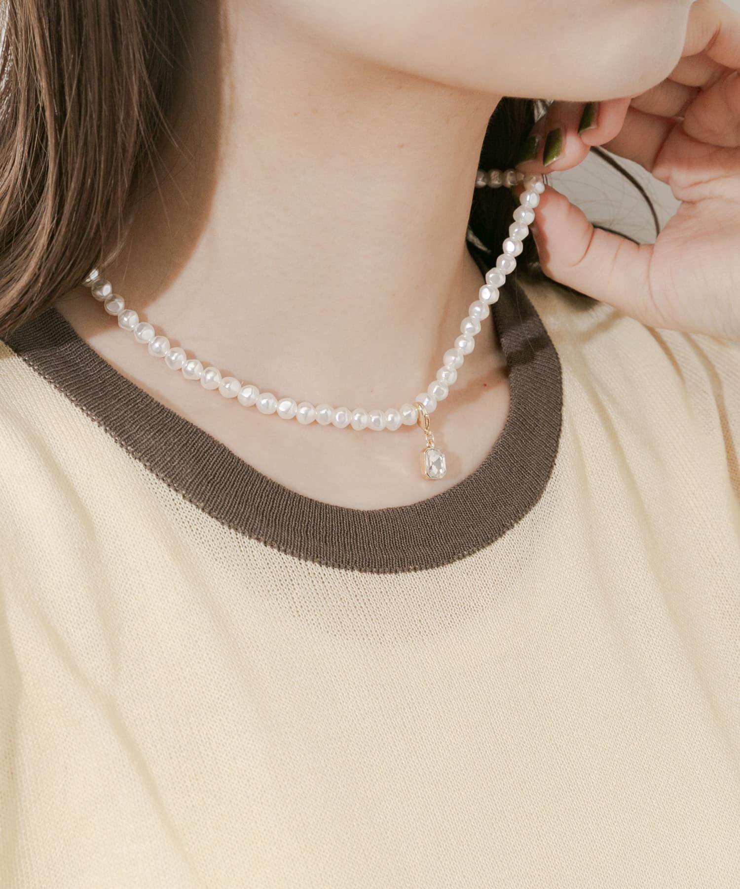 SMELLY「マルチウェイパールネックレス」|ネックレス|