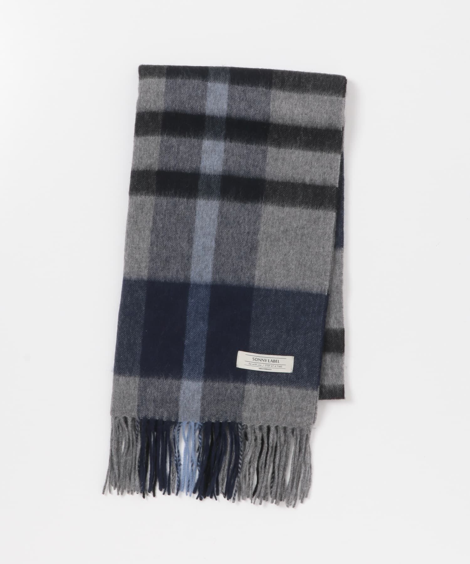 Sonny Label 「ウールカシミヤチェックワイドマフラー」|マフラー|
