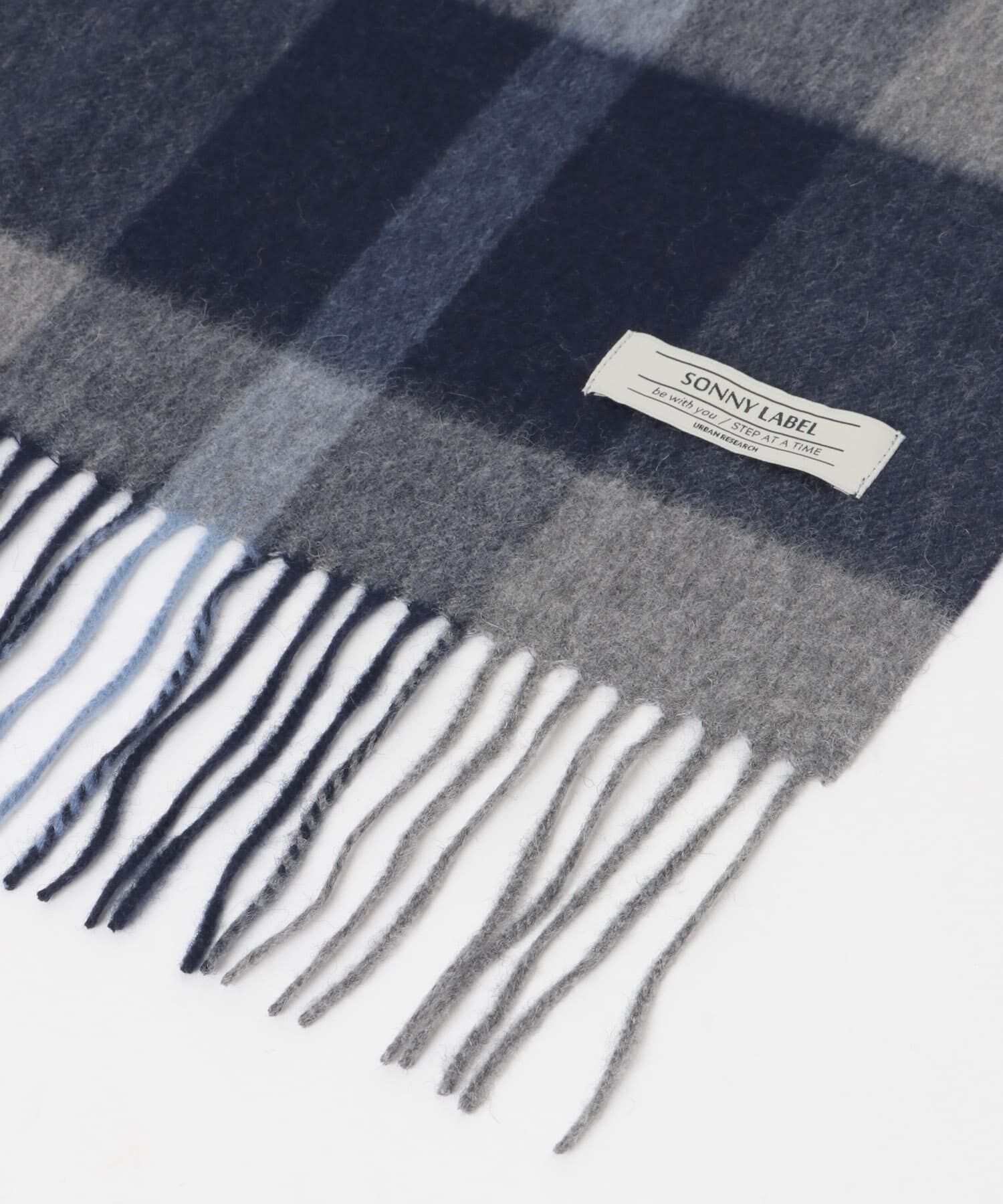 Sonny Label 「ウールカシミヤチェックワイドマフラー」|マフラー|