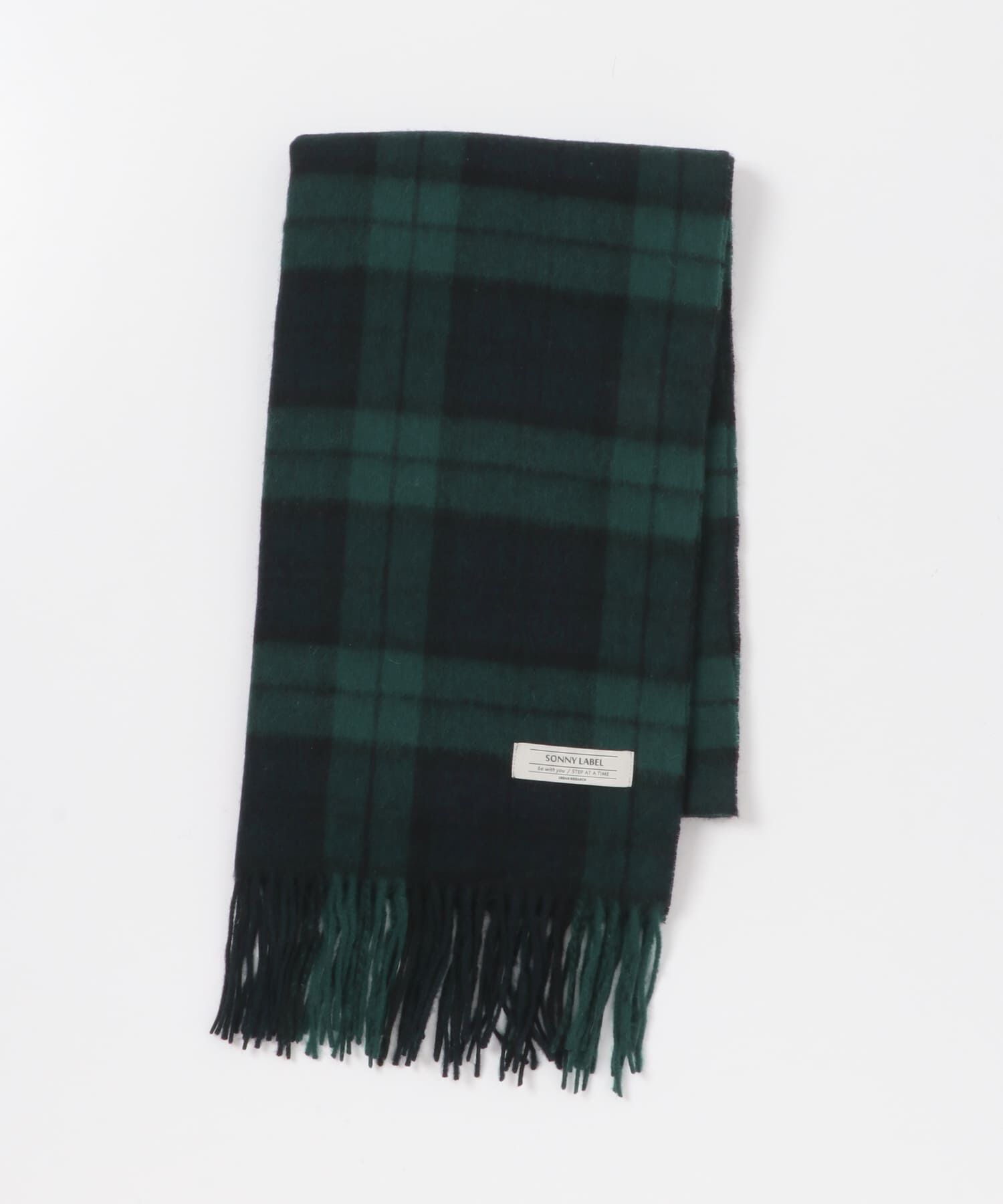 Sonny Label 「ウールカシミヤチェックワイドマフラー」|マフラー|