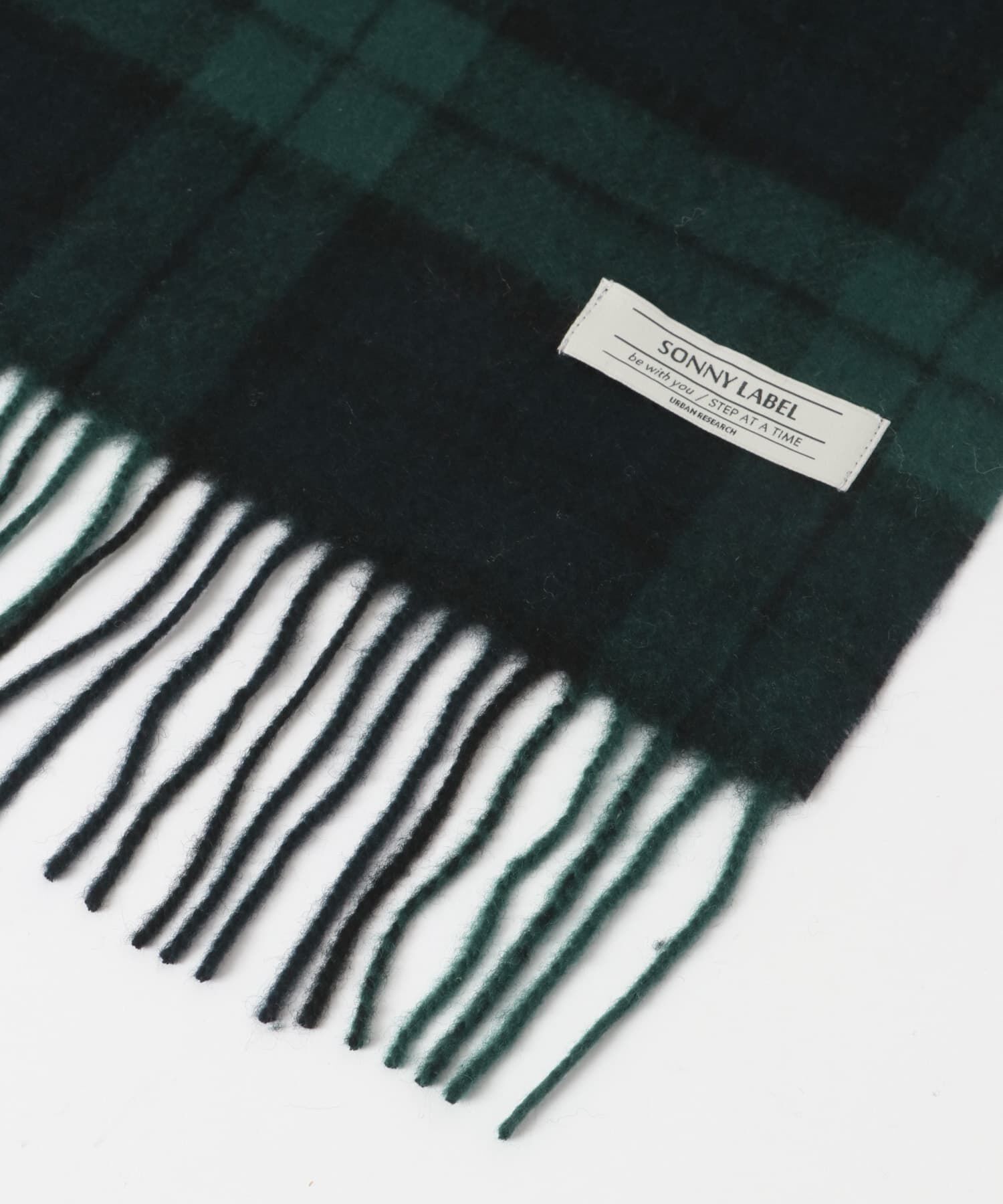 Sonny Label 「ウールカシミヤチェックワイドマフラー」|マフラー|