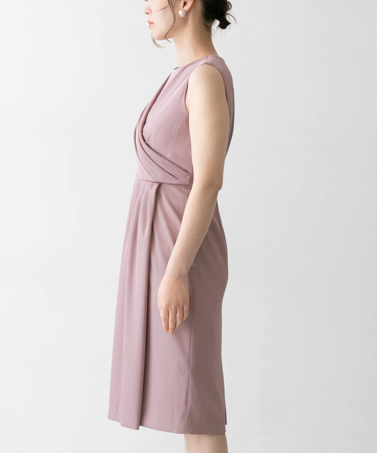 URBAN RESEARCH ROSSO「タックドレープドレス」|ワンピース|