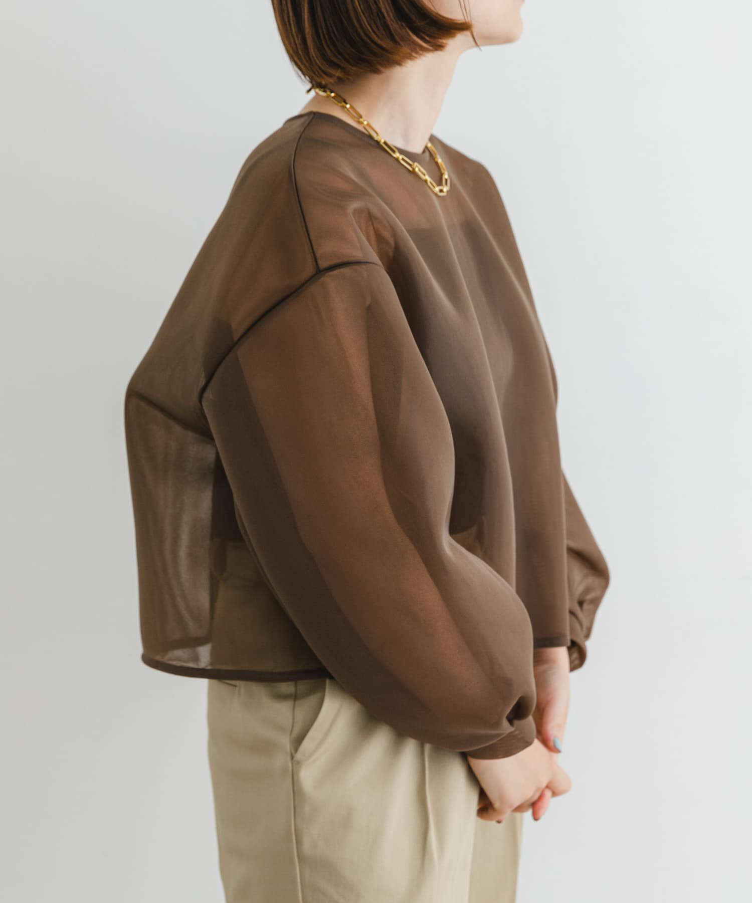 URBAN RESEARCH ROSSO「F by ROSSO　シアーショートブラウス」|シャツ・ブラウス|