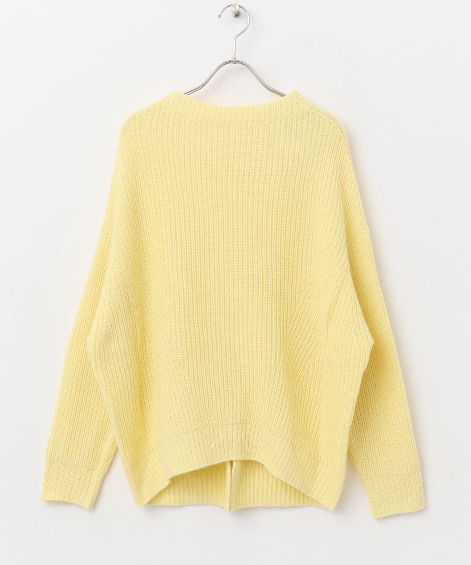 URBAN RESEARCH ROSSO「ボートネックバックスリット畦ニット」|ニット・セーター|