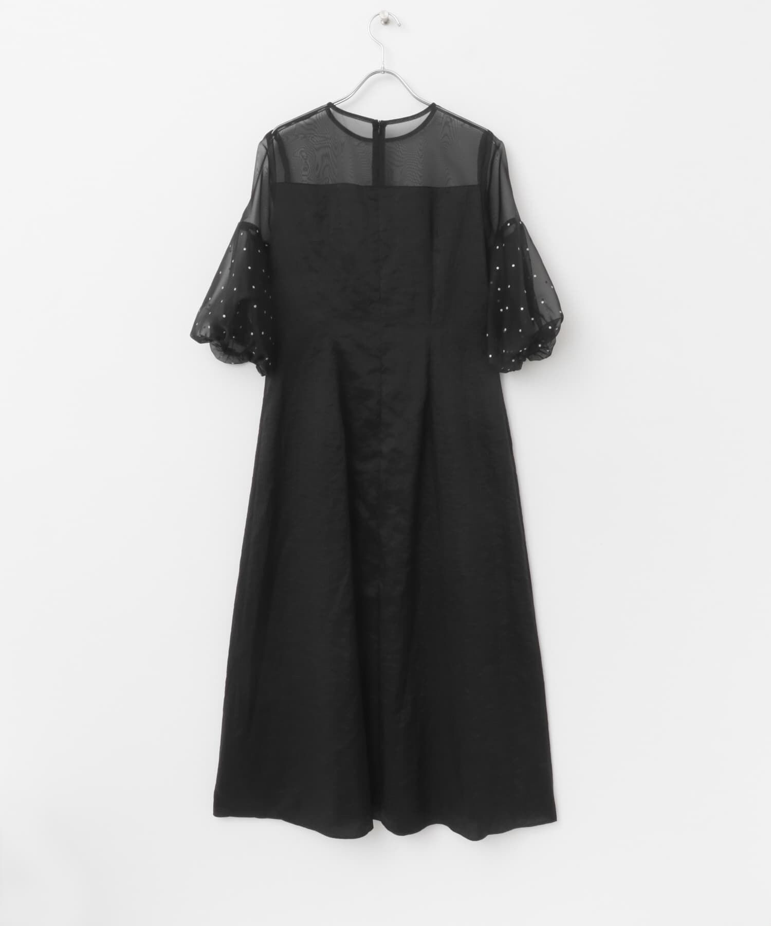 URBAN RESEARCH ROSSO「kaene　デザインオーガンミックスドレス」|ワンピース|