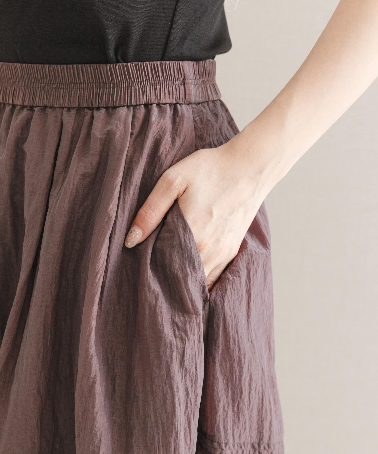 URBAN RESEARCH ROSSO「ブライトギャザースカート」|スカート|