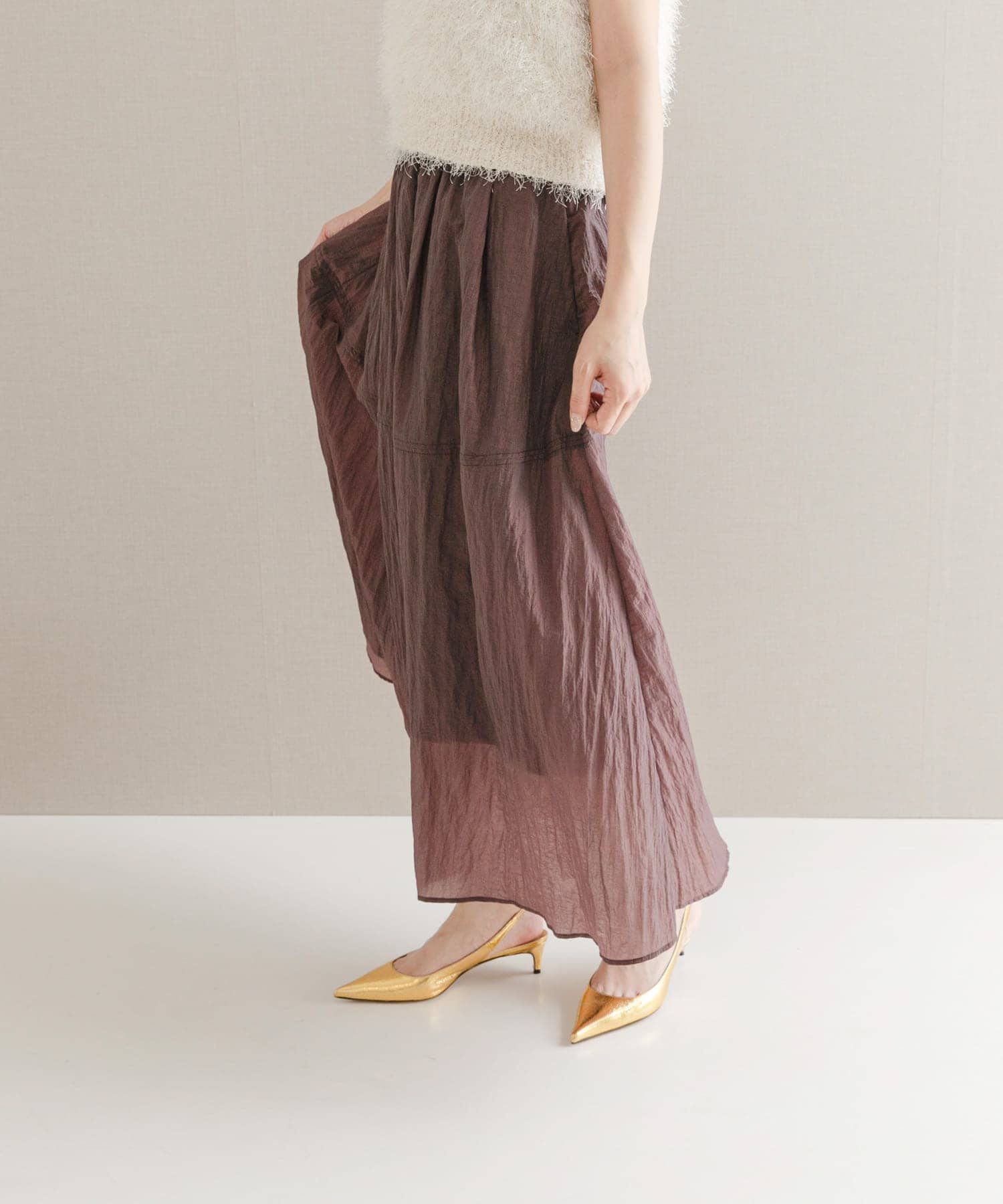 URBAN RESEARCH ROSSO「ブライトギャザースカート」|スカート|