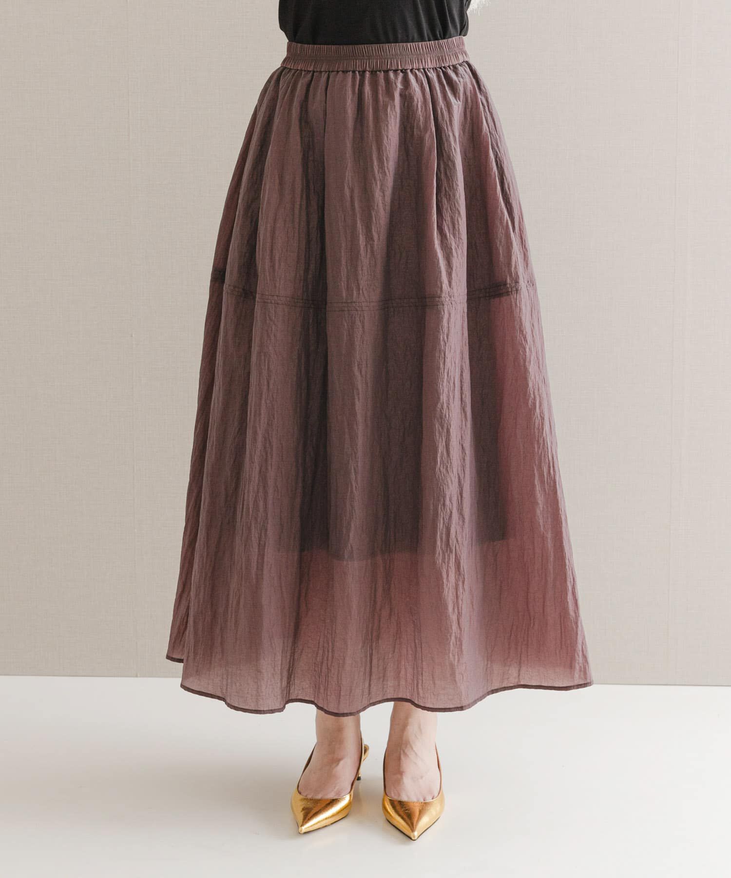 URBAN RESEARCH ROSSO「ブライトギャザースカート」|スカート|