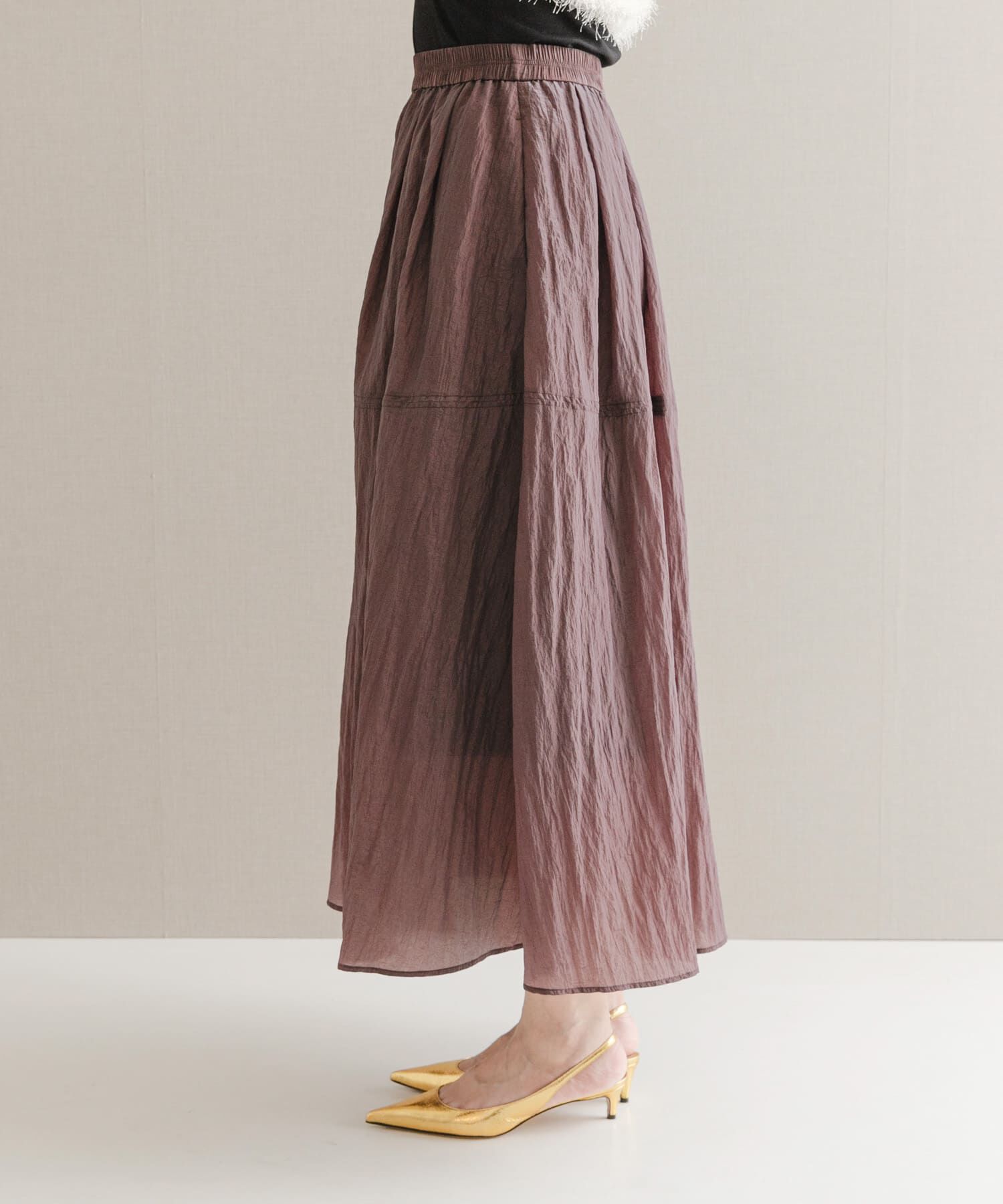 URBAN RESEARCH ROSSO「ブライトギャザースカート」|スカート|